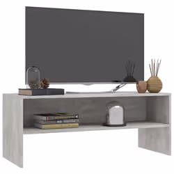 vidaXL Mobile Porta TV Grigio Cemento 100x40x40cm in Legno Multistrato - Vista aggiuntiva 3