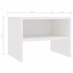 VidaXL 800063 comodino Bianco - Vista aggiuntiva 6