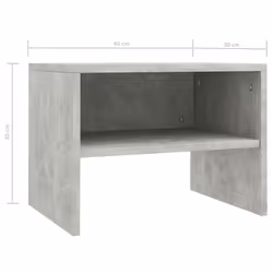 VidaXL 800071 comodino Colore cemento - Vista aggiuntiva 6