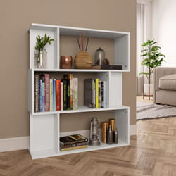 Libreria/Divisorio, Scaffale Bianco 80x24x96 cm in Legno Multistrato Vidaxl