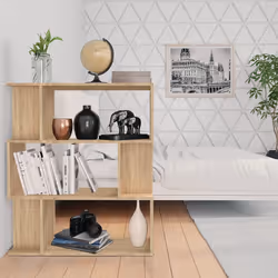 vidaXL Libreria/Divisorio Rovere Sonoma 80x24x96 cm Legno Multistrato - Vista aggiuntiva 3