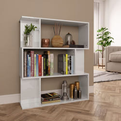 Libreria/Divisorio, Scaffale Bianco Lucido 80x24x96 cm Vidaxl