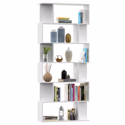vidaXL Libreria/Divisorio Bianco 80x24x192 cm in Legno Multistrato - Vista aggiuntiva 3