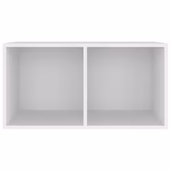 Contenitore per Vinili Bianco 71x34x36 cm in Legno Multistratocod mxl 94726 - Vista aggiuntiva 3