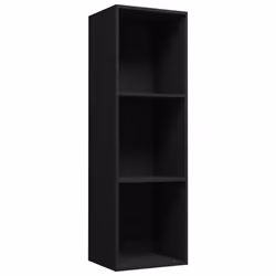 vidaXL Libreria/Mobile TV Nero 36x30x114 cm in Legno Multistrato - Vista aggiuntiva 2