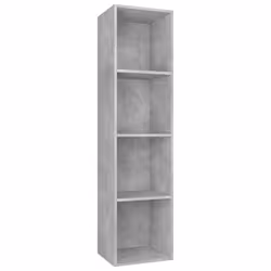 vidaXL Libreria/Mobile TV Grigio Cemento 36x30x143 cm in Multistrato - Vista aggiuntiva 2