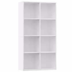 vidaXL Libreria/Credenza Bianca 66x30x130 cm in Legno Multistrato - Vista aggiuntiva 2