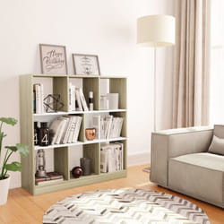Libreria, Scaffale Bianca e Rovere Sonoma 97, 5x29, 5x100 cm in Truciolato vidaXL