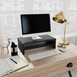 Supporto per Monitor Nero 42x24x13 cm in Legno Multistrato Vidaxl 96085