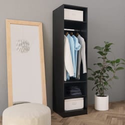 Armadio Nero 50x50x200 cm in Legno Multistrato Vidaxl 9348
