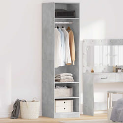 Armadio Grigio Cemento 50x50x200 cm in Legno Multistratocod mxl 79545