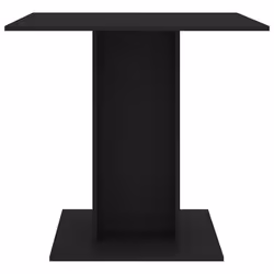 vidaXL Tavolo da Pranzo Nero 80x80x75 cm in Legno Multistrato - Vista aggiuntiva 3