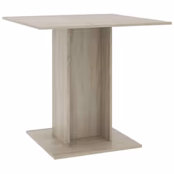 vidaXL Tavolo da Pranzo Rovere Sonoma 80x80x75cm in Legno Multistrato - Vista aggiuntiva 2