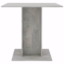 vidaXL Tavolo da Pranzo Grigio Cemento 80x80x75 cm Legno Multistrato - Vista aggiuntiva 3