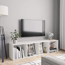 Vidaxl - Libreria / Mobile tv, Porta tv Salotto Bianco 143x30x36 cm