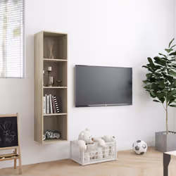 vidaXL Libreria/Mobile TV Rovere Sonoma 143x30x36 cm - Vista aggiuntiva 3