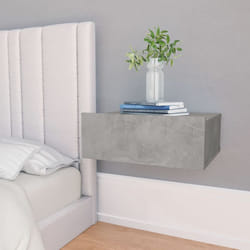 Vidaxl - Set 2 Comodini da Camera da Letto, Tavolini da notte Pensili Grigio Cemento 40x30x15 cm in Truciolato