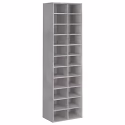vidaXL Scarpiera Grigio Cemento 54x34x183 cm in Truciolato - Vista aggiuntiva 2