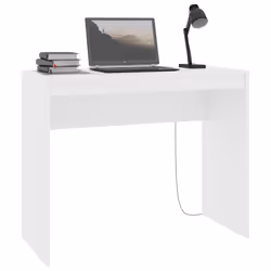 vidaXL Scrivania Bianca 90x40x72 cm in Legno Multistrato - Vista aggiuntiva 3