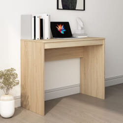 Scrivania da Studio, Tavolo Porta pc per Computer Rovere Sonoma 90x40x72 cm in Legno Multistrato Vidaxl