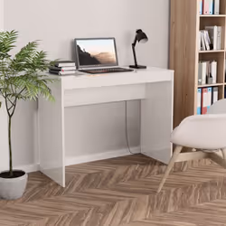La nostra scrivania elegante e moderna sarà un'aggiunta pratica alla vostra area studio o lavoro! Realizzata in legno multist ...