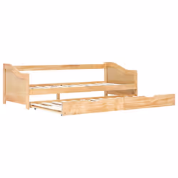 vidaXL Divano Letto a Scomparsa senza Materasso Pino Bianco 90x200 cm - Vista aggiuntiva 2