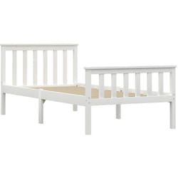 Dormeuse Estraibile senza Materasso Bianca Legno Pino 90x200 cm vidaXL430521