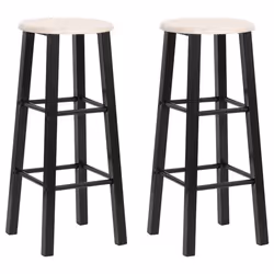 Sgabelli da Bar 2 pz Neri in MDF cod mxl 72981