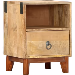 Questo comodino portaoggetti costituisce un'aggiunta senza tempo al vostro arredo interno. Il comodino è realizzato in legno ...