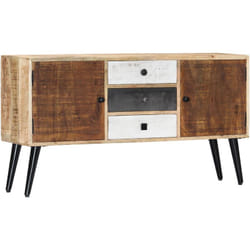 Credenza, Madia per salotto Moderna 118x30x62 cm in Legno Massello di Mango Vidaxl