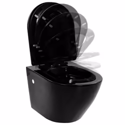 WC Sospeso con Design Senza Bordi in Ceramica Nerocod mxl 102353 - Vista aggiuntiva 3
