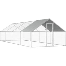 Gabbia per Polli da Esterno 2,75x8x1,92m in Acciaio Zincato Vidaxl 1840