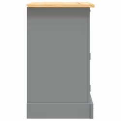 VidaXL 282617 comodino Marrone, Grigio - Vista aggiuntiva 4