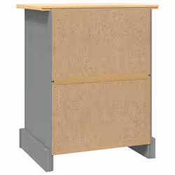VidaXL 282617 comodino Marrone, Grigio - Vista aggiuntiva 5