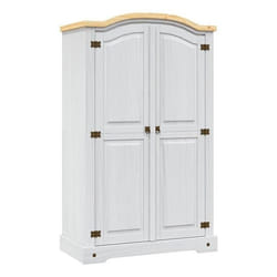 VidaXL 282620 armadio/guardaroba per camera da letto 1 ripiani 2 porta/porte Bianco
