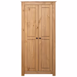Armadio 80x50x171,5 cm in Legno Massello Pino Panama Rangecod mxl 106137