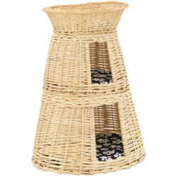 Vidaxl - Set Ceste per Gatti con Cuscini 3 pz 47x34x60 cm Salice Naturale 441956