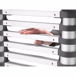 VidaXL FlexLine 260 Scala telescopica Argento - Vista aggiuntiva 2