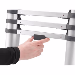 VidaXL FlexLine 260 Scala telescopica Argento - Vista aggiuntiva 3