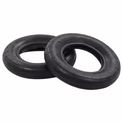 Set Ruote e Camere d'Aria per Carriola 4 pz 3.50-8 4PR Gomma cod mxl 82396 - Vista aggiuntiva 2