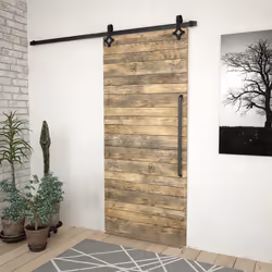 vidaXL Kit di Binari per Porte Scorrevoli SKIEN 200 cm Acciaio Nero - Vista aggiuntiva 3