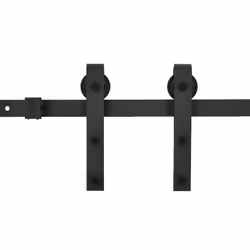 Kit di Binari per Porte Scorrevoli SKIEN 183 cm Acciaio Nerocod mxl 71053 - Vista aggiuntiva 2