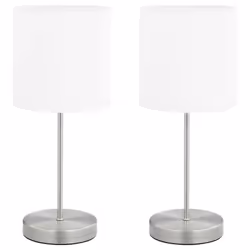 Lampade da Tavolo 2 pz Pulsanti Touch Bianche E14cod mxl 120967 - Vista aggiuntiva 2