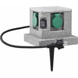 Presa Elettrica da Giardino con Sensore di Luce in Plastica Vidaxl 41460