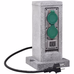 Questa presa elettrica da giardino affidabile e verticale può essere usata per alimentare i vostri strumenti da giardino come ...