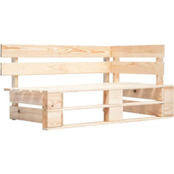 Panca da Giardino Angolare con Pallet in Legno disponibile in vari colori colore : Marrone Chiaro