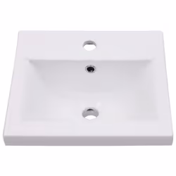 vidaXL Lavabo da Incasso 42x39x18 cm in Ceramica Bianco - Vista aggiuntiva 3