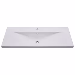 vidaXL Lavabo da Incasso 101x39,5x18,5 cm in Ceramica Bianco - Vista aggiuntiva 3