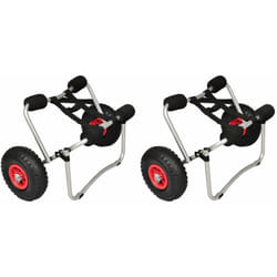 Carrello per Kayak in Alluminio Resitente Pieghevole con Ruote vari pezzi modelli : 2 pz