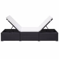 VidaXL 277088 sedia da esterno Resina, Acciaio Nero, Crema - Vista aggiuntiva 7